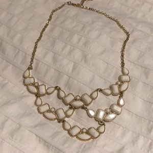 Francesca’s white statement necklace